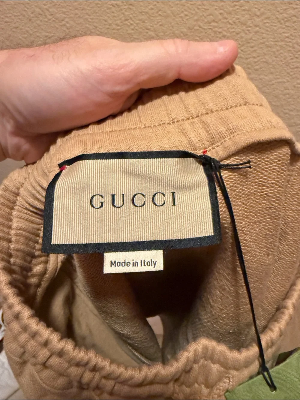 New Gucci GG Logo Shorts Tan Size XS Waist 28 - 32